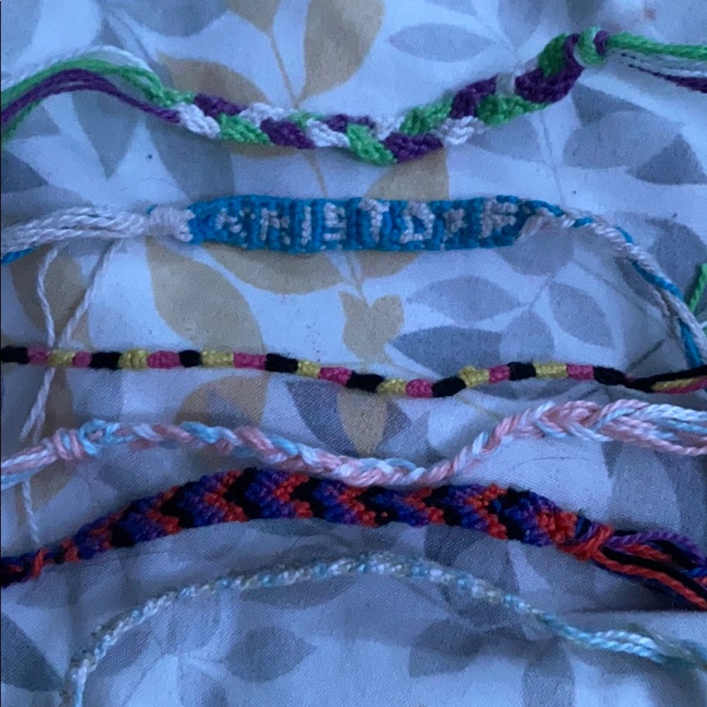 custom string bracelets!